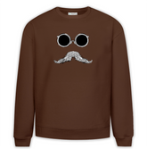 Bıyık Baskılı Premium Oversize Sweatshirt